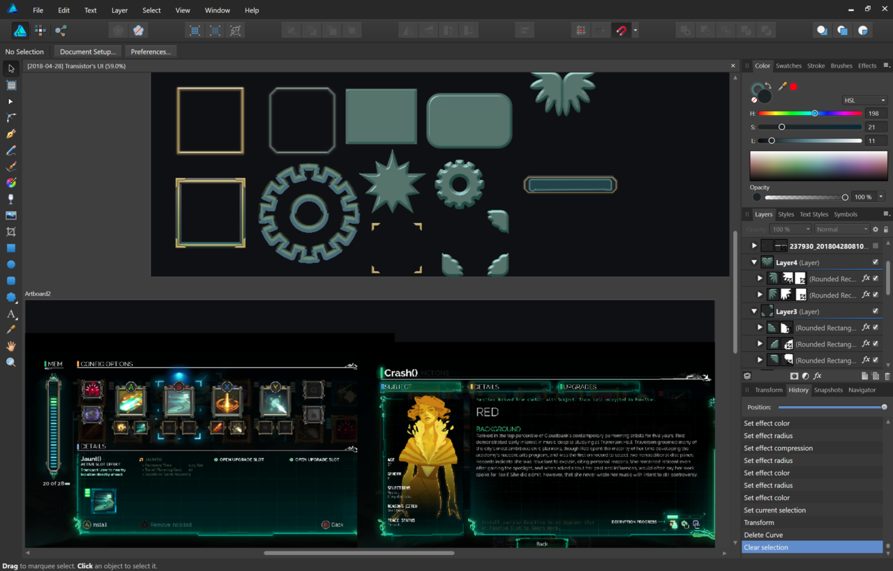 ui transistor â€” Dev/Tech 29] Game Transistor 04 [2018 Blog Gian's