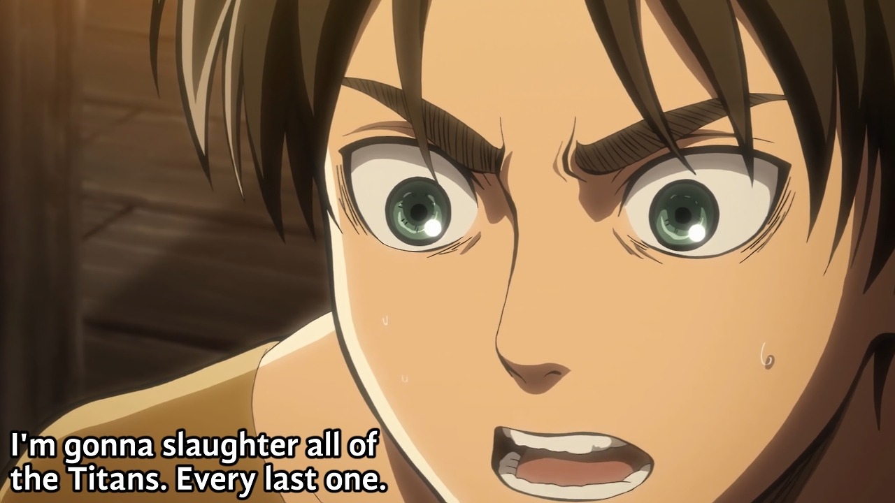 Eren might be letting his anger cloud his judgment