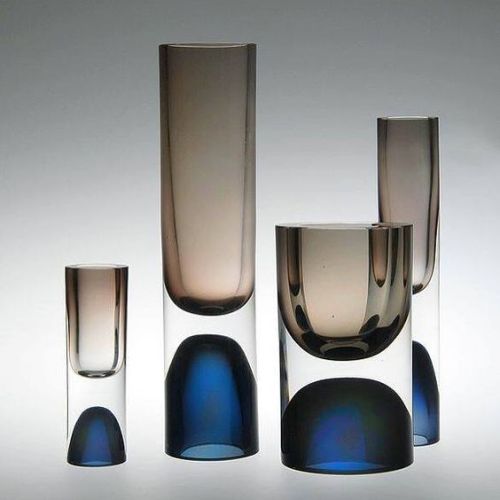 thedesignwalker:Glass vases designed Tapio Wirkkala and produced...