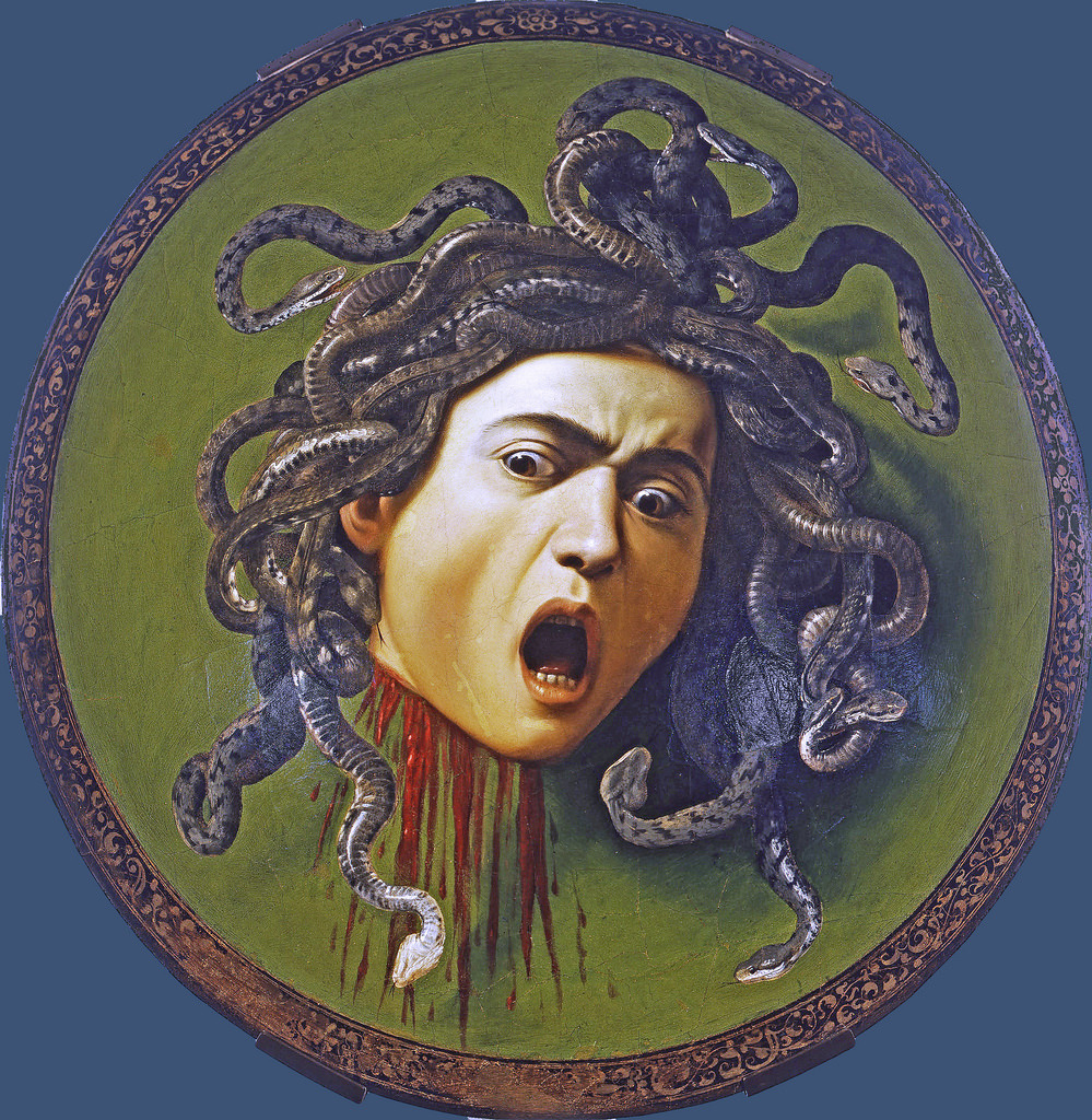 Caravaggio - Medusa 1bfs uhr 1597 - Florence Uffizi - GAP.