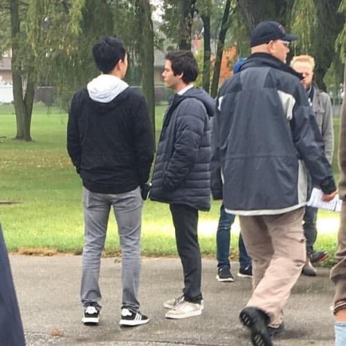 Dylan on set of The Education of Fredrick Fitzell, October 2nd...