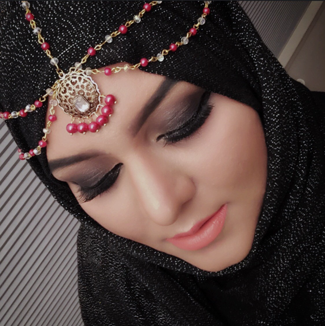 Madz Fashionz Red Headpiece Wedding Bridal Hair Jewelry Prom