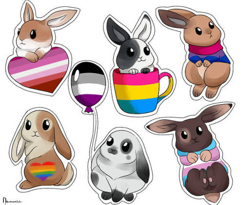 gay-pompeii:cute bunnies for you guys <З