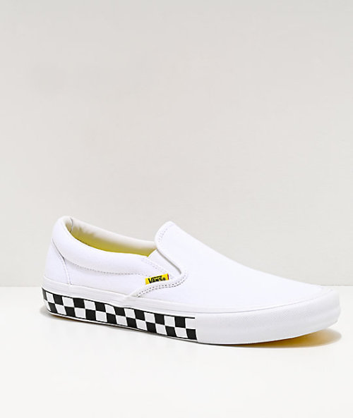 yellow and white checkerboard vans