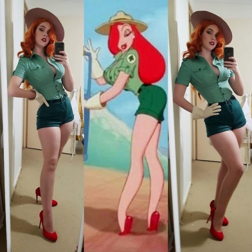 pinup-babes:Park Ranger Jessica Rabbit Cosplay by Major Sam