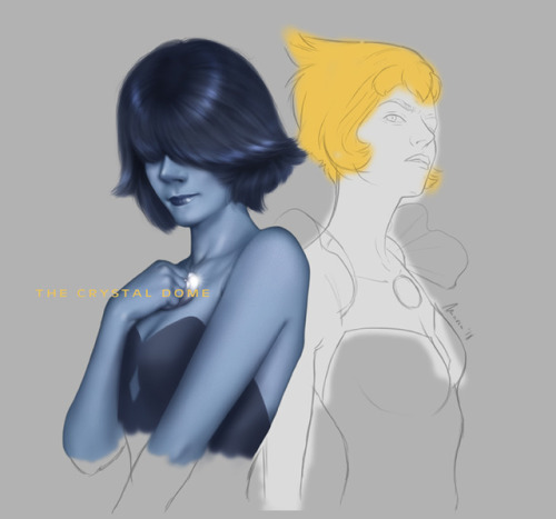 A previous step of my Blue Pearl with the sketch of how Yellow...