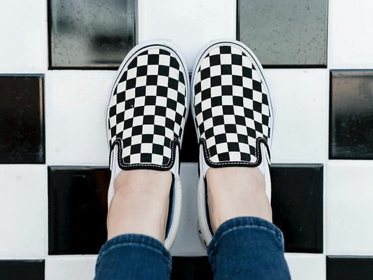 vans girls checkerboard