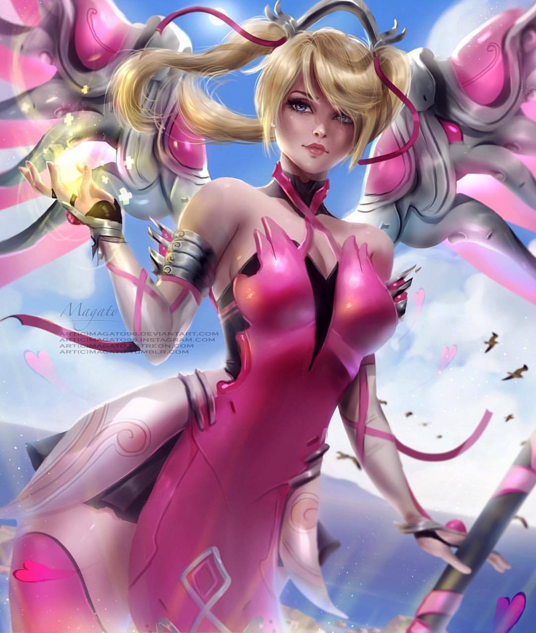 Magato — Pink Mercy 💖 From Overwatch Im Digging This New