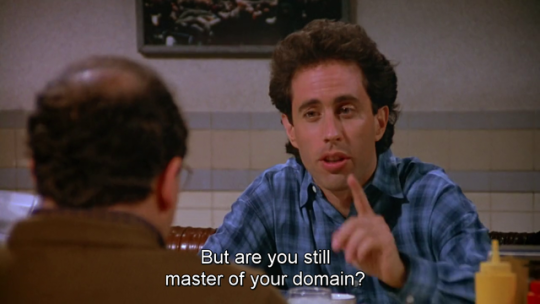 seinfeld im a master of my domain