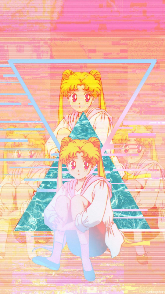 Iphone spongebob wallpaper: Sailor Moon Retro Anime Aesthetic Wallpaper