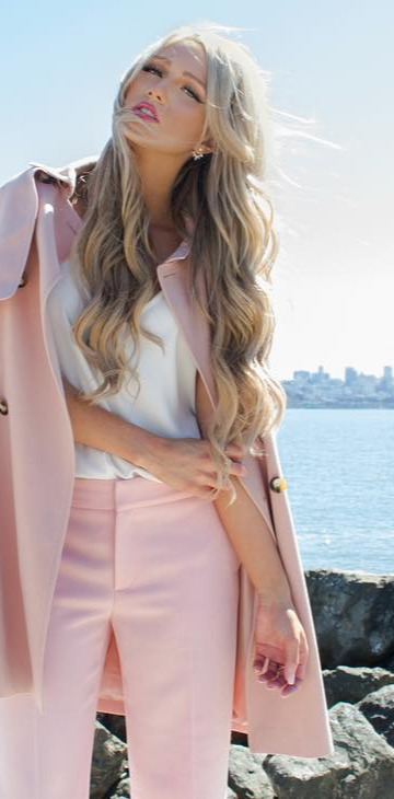 70+ Street Outfits that'll Change your Mind - #Beautiful, #Pretty, #Happy, #Best, #Street Is too much pink even a thing? Obsessed with these pink flared pants from shopcentro39 