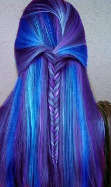 Blue And Purple Hair Tumblr