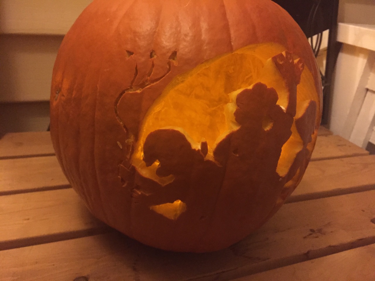 I really wanted to carve the Secret Team promo last year into a pumpkin for halloween but I didn’t get the chance. This year, of course, I made sure it happened! B)
