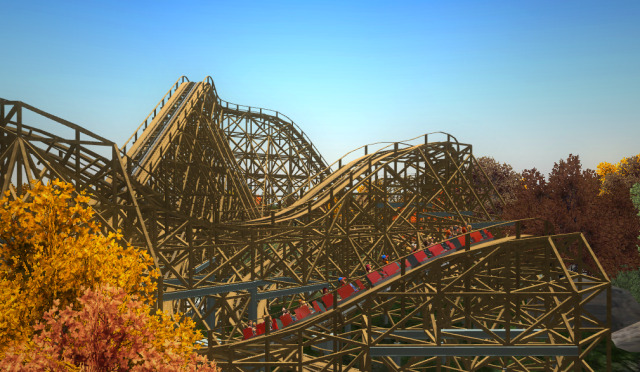 Cyclone Is A Dinn Corp Wooden Coaster I Created