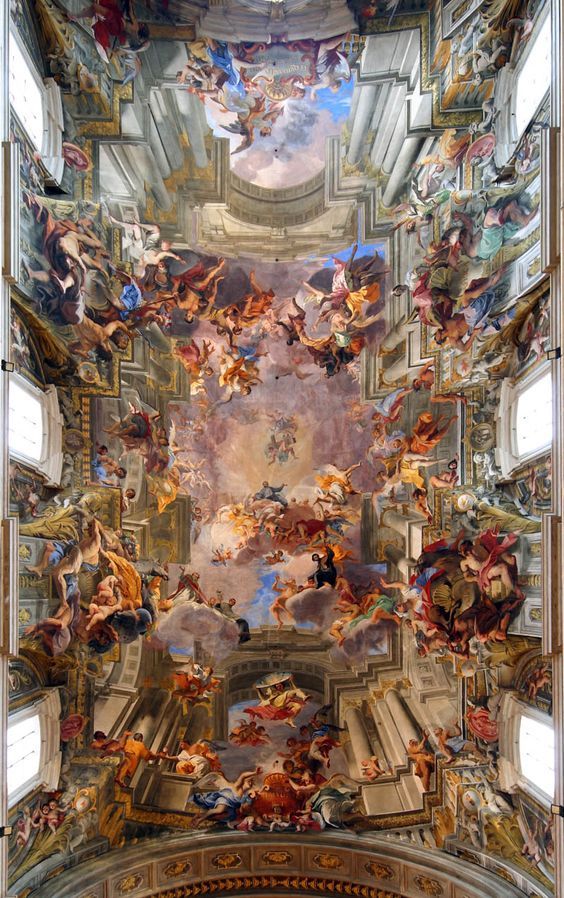 coriesu: “Apotheosis of St. Ignatius Andrea Pozzo –1691 –Painted ceiling in the Church of St. Ignatius, Rome– ”