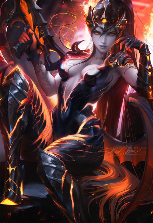 sakimichan:My take on Destroyer Widowmaker <3 also through...