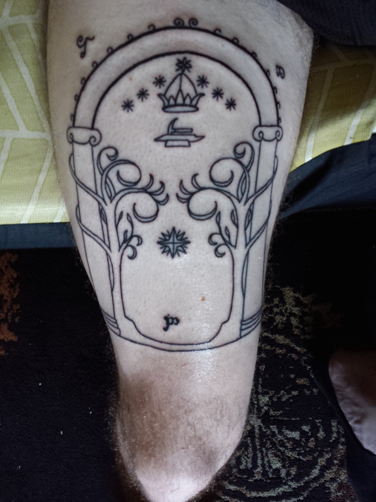 Fyeahtattoos Com Doors Of Durin Lord Of Moria Speak Friend