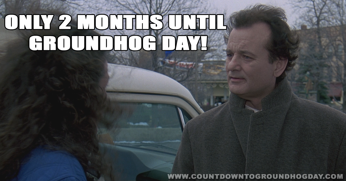 2 months until Groundhog Day