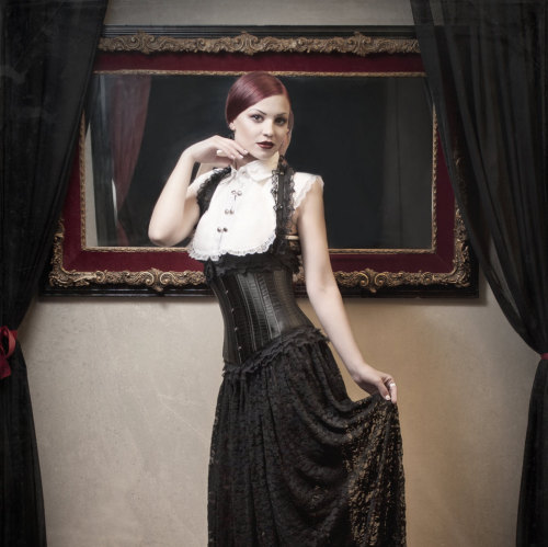 lace corset on Tumblr
