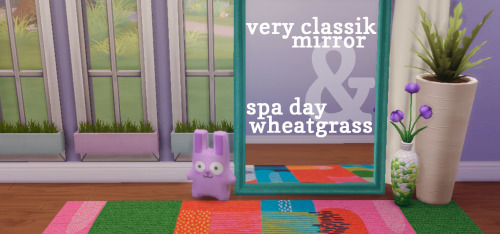 hamburgercakes:Very Classik Mirror & Spa Day WheatgrassTwo...