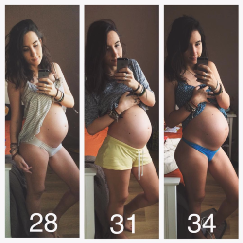 preggobreeder92:Look how beautiful we become as our love grows