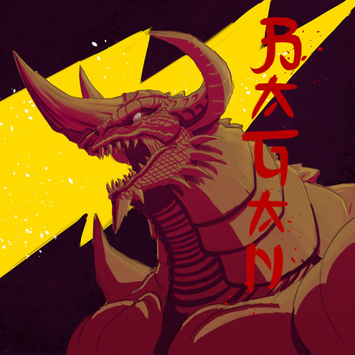 znasillustration:speedpaint of Baga. Godzillaverse Demon...