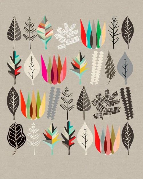 graphicdesignclub:“Botanical Assembly 1” by Kristina Sostarko...