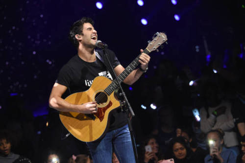 darrencrissource:Darren Criss performs onstage during WE Day...