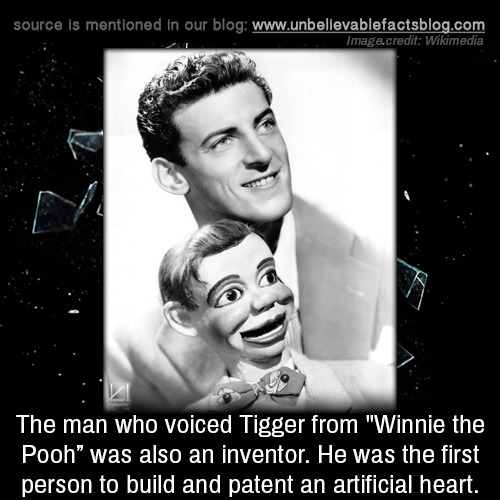 unbelievable-facts:The man who voiced Tigger from “Winnie...