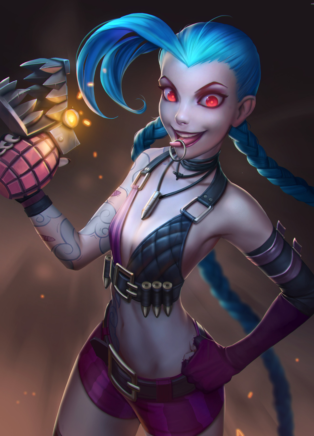 League Of Legends Sexy Girls Jinx By Niconoff