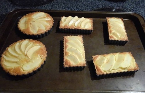 Honey crisp apple and macadamia nut frangipane tartlets for my...