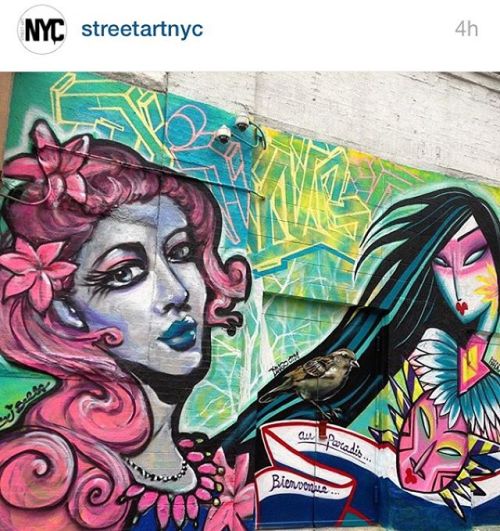 Thanks @streetartnyc for featuring this piece I loved doing with...