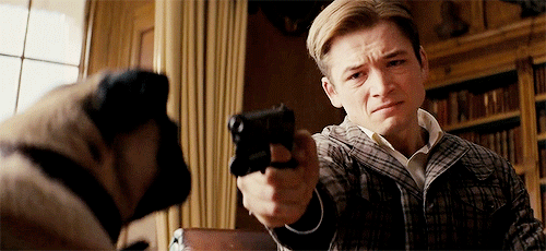 Image result for eggsy with dog gifs
