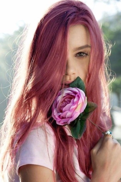 Dark Pink Hair Tumblr