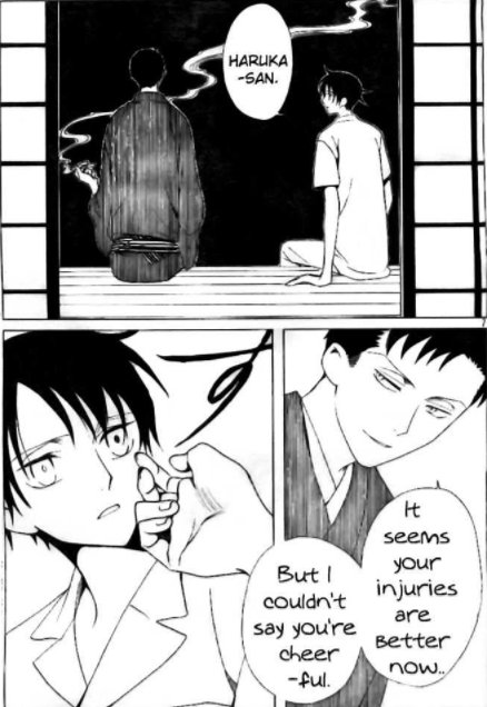 clamp-box:Haruka just haunts Watanuki’s dreams to…. do this.I...