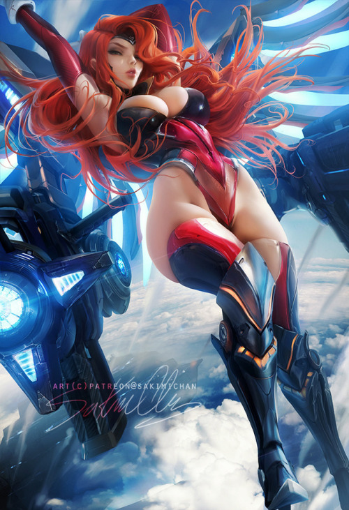 sakimichan:My take on  gungoddessmissfortune  skin in pinup...