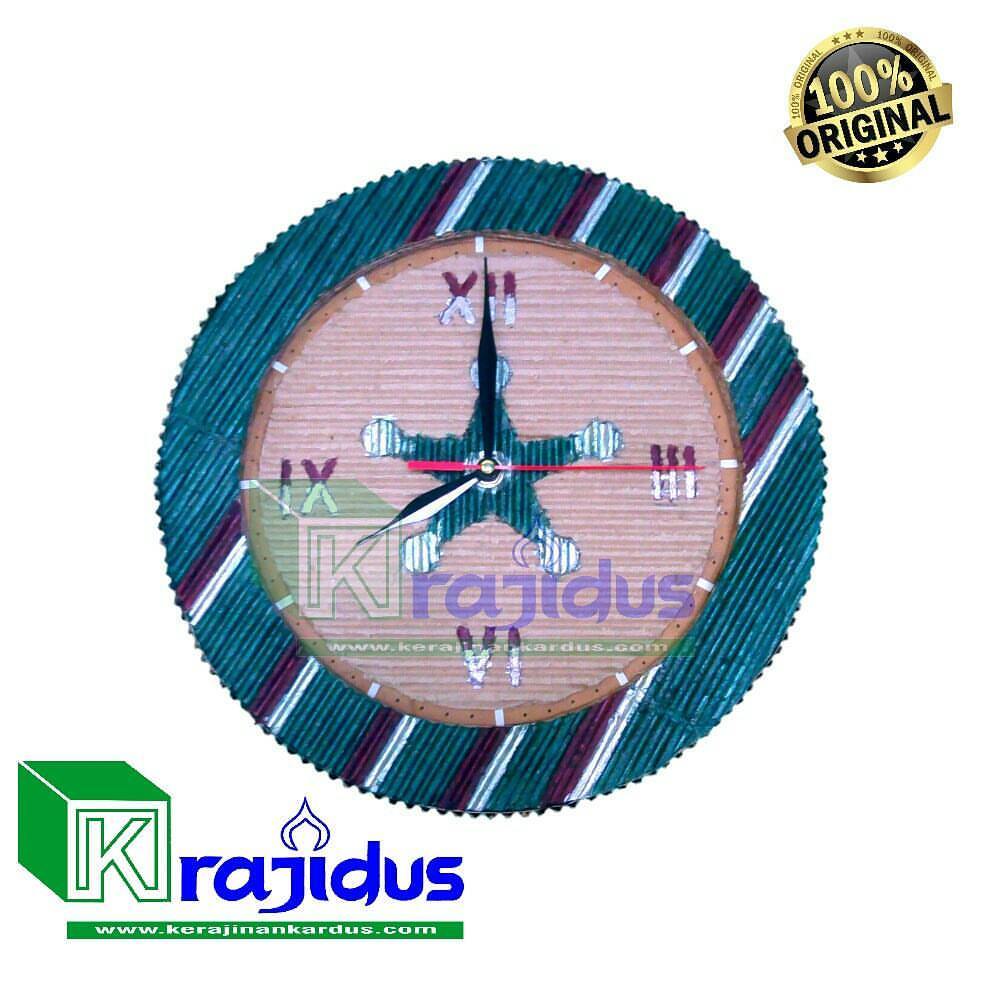  Kerajinan  Kardus    JAM  DINDING   Dimensi 27 5 x 30 5 x 3 