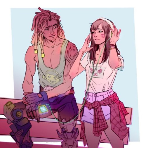 skyzocat:Cool kids hanging out :DI did this for a friend and...