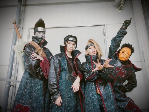 naruto-stage:AkatsukiKisame, Itachi, Deidara and Tobi