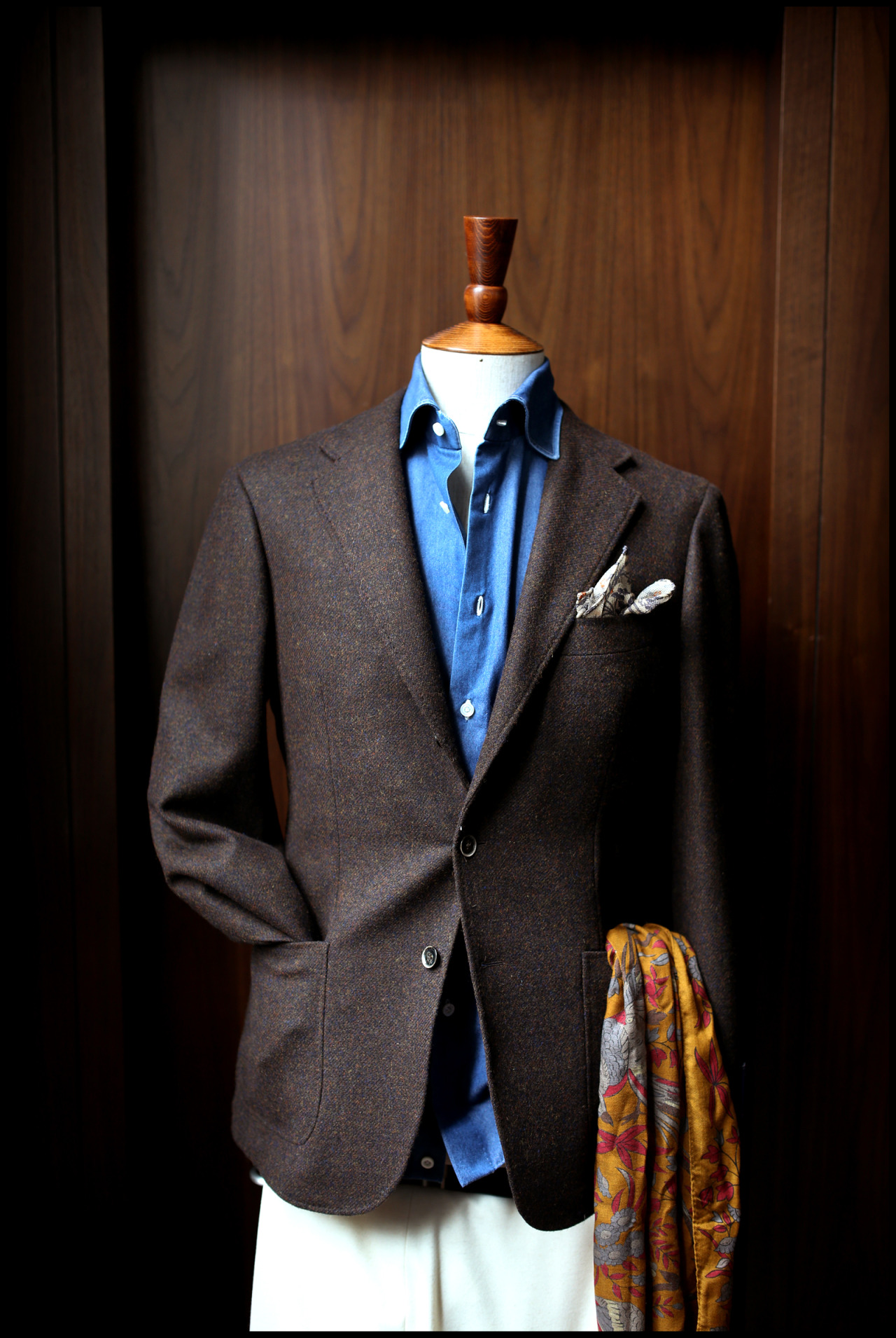 The Armoury Lightbox — xrxxxx: Ring Jacket sports coat in brown Moon’s...