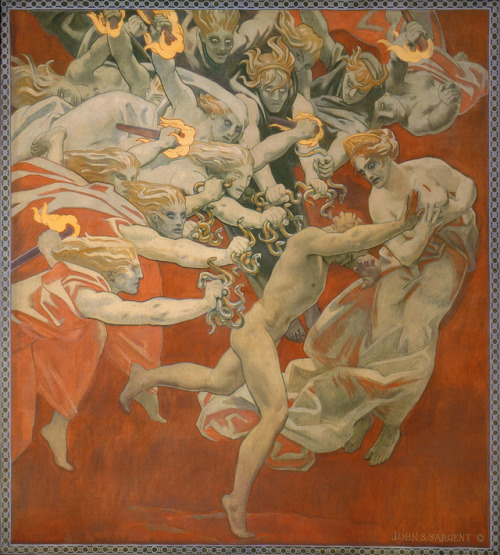 artdecoblog:artist-sargent:Orestes Pursued by the Furies,...