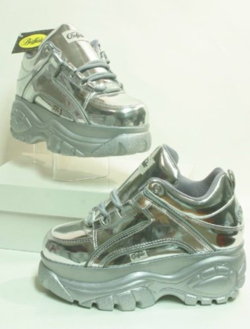 y2kaestheticinstitute:These chrome/metallic Buffalo Platform...