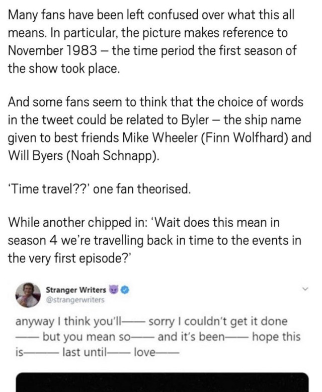 Stranger Things 4 Theories Tumblr