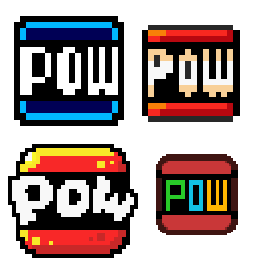 Pow Block Pixel Art Gif | Wifflegif
