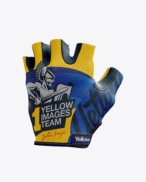 Download deSymbol — Cycling Glove Mockup - Halfside View Download...