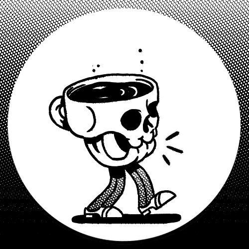 Skull Mug walk Instagram — Immediately post your art to a topic and get feedback. Join our new community, EatSleepDraw Studio, today!