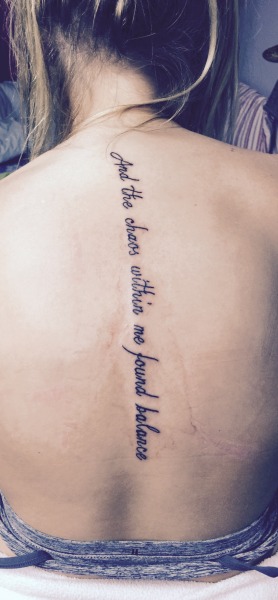 spine quote tattoos tumblr