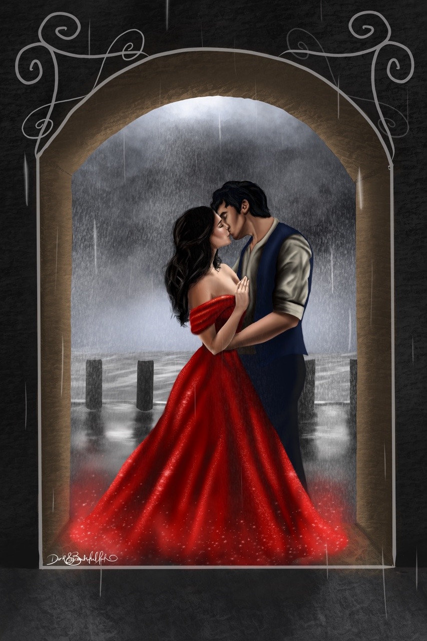 dark-and-beautiful-art:“dark-and-beautiful-art: ““I hate the rain; it washes all the magic away.” Scarlett & Julian - Caraval by Stephanie Garber I loved this book guys. I desperately wanted to do fanart as soon as I read it last year but my art...