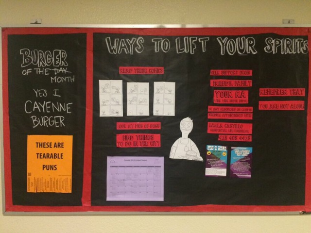 Throughout the days., All my bulletin boards from September-now!