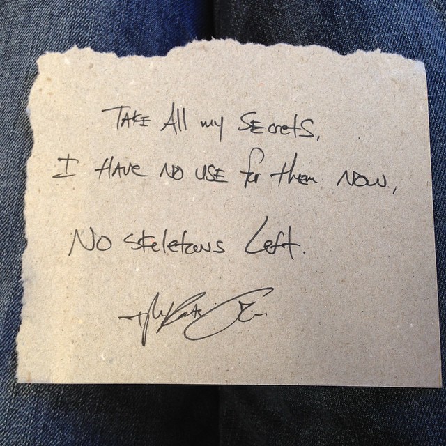 Tyler Knott Gregson — “Take all my secrets, I have no use for them now,...